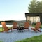 Flash Furniture Star and Moon Fire Pit with 4 Teak Adirondack Chairs JJ-C145014-32D-TEAK-GG - alternate 1
